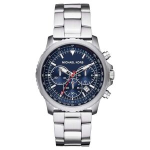 NEW Michael Kors Mens Chronograph Quartz Watch with Stainless Steel Strap MK8641